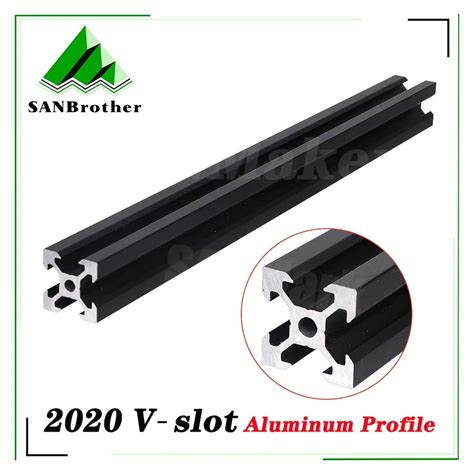 Black V Slot European Standard Anodized Aluminum Profile Extrusion