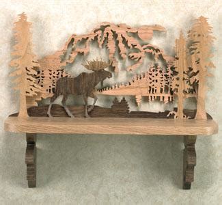 Moose Shelf Scroll Saw Pattern Shelves Racks The Winfield Collection