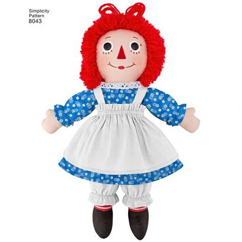 Buy Simplicity Raggedy Dolls Sewing Pattern 8043 For GBP 5 25