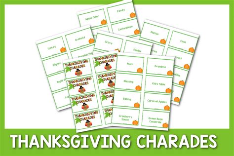 200+ Thanksgiving Charades Ideas - Easy Family Fun- Games, Trivia, and ...