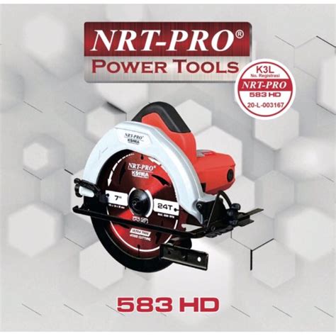 Jual NEW Circular Saw NRT PRO 583 HD 7 Inch LASER Mesin Gergaji Potong