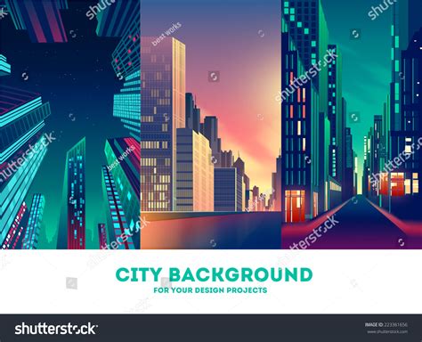 Vector Cityscape Background - 223361656 : Shutterstock