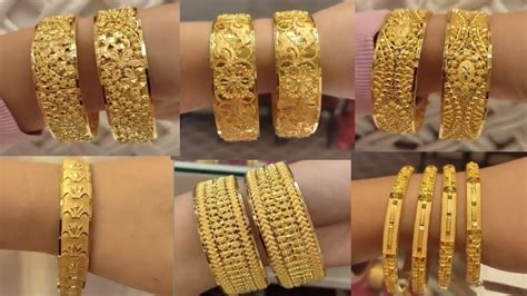 Heavy Bangles Designs In Goldheavy Bengals Designs In Gold Youtube