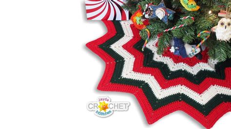 Christmas Tree Skirt Crochet PATTERN PDF 12 Point Easy Beginner Star