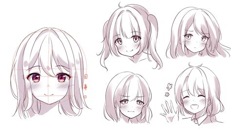 【簡単解説】女の子のお顔をかわいく描く方法 メディバンペイントmedibang Paint