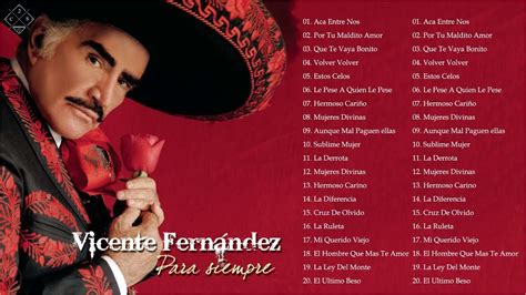 VICENTE FERNANDEZ SUS MEJORES EXITOS 20 GRANDES EXITOS DE VICENTE