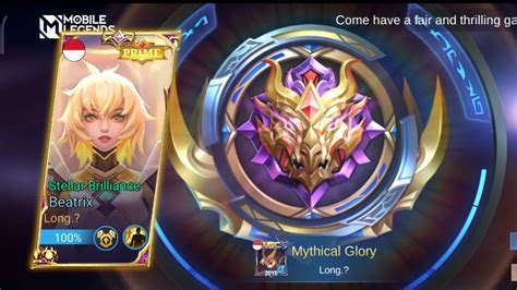 Solo Rank Detik Detik Mythic Glory Pake Set Build And Emblem Beatrix