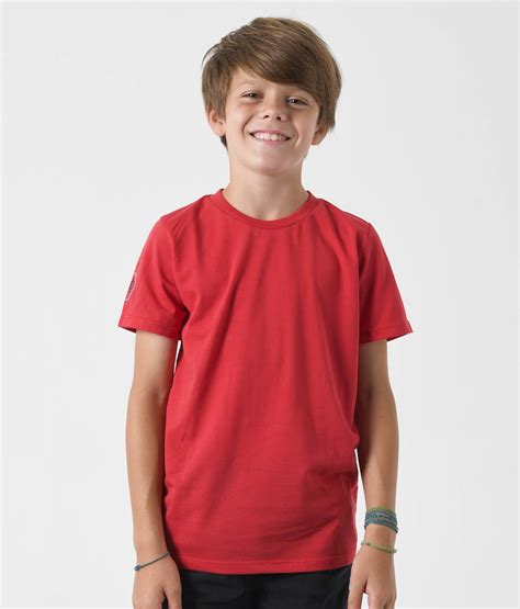 Camiseta antimosquitos manga corta niño roja Stingbye