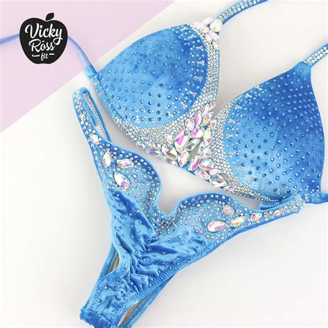 Sky Blue Designer Bikini Vicky Ross Signature Collection Vicky Ross Fit