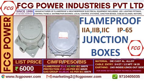 Flameproof Junction Box Flp Flameproof Flame Proof Products Flame