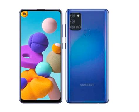 Samsung Galaxy A21s Smartphone Android 64 Gb Blue Touch Dual Sim Bullone Store