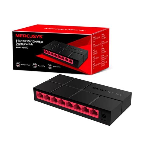 Hub Lan Switch Hub Gigabit Mercusys Ms G Ports Mbps