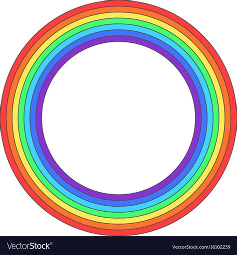 Rainbow Circle Element Royalty Free Vector Image