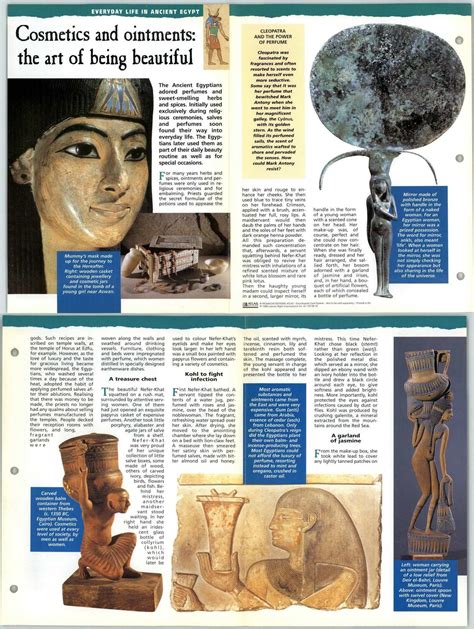 Cosmetics And Ointments Everyday Life Glory Of Ancient Egypt Fold Out