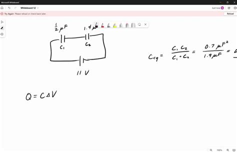 Solved A F And A F Capacitor C And C Respectively