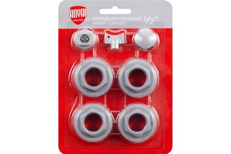 Присоединительный набор Royal Thermo 1/2" silver НС-1156712 - выгодная ...