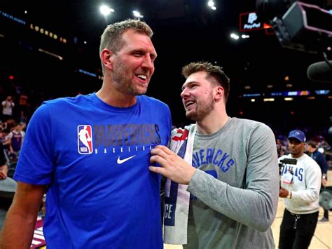 Luka Doncic Shares Wholesome Moment With Dirk Nowitzki Before Game 3