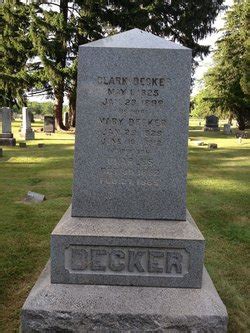 Mary Decker 1829 1912 Memorial Find A Grave