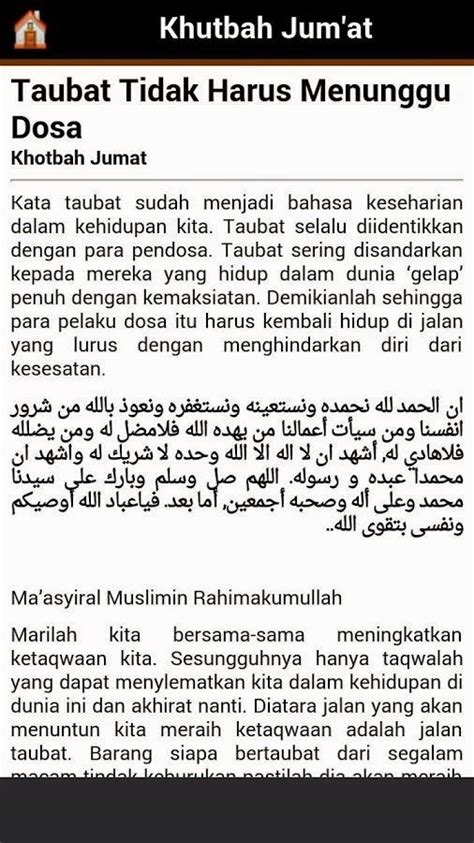 Khutbah Jumat Singkat Terbaru Vulasopa