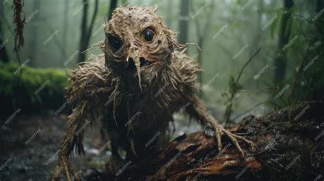 Premium AI Image | Creepy Creature of the Rainy Jungle