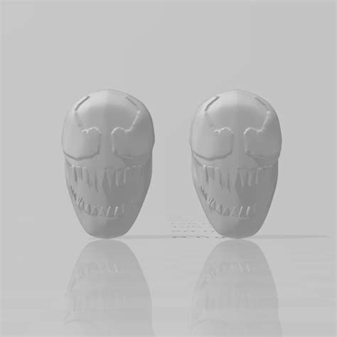 Файл STL Пользовательская голова Венома (Легенды Marvel)・3D-печатный ...
