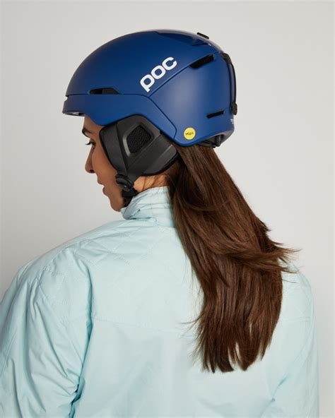 Poc Unisex Obex Mips Ski Helmet In Lead Blue