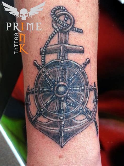 Ships Wheel And Anchor Tattoo Ship Wheel Tattoo Wheel Tattoo Tattoos