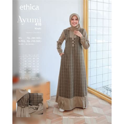 Jual Gamis Ethica Ayumi Terbaru Original Gamis Ethica Original