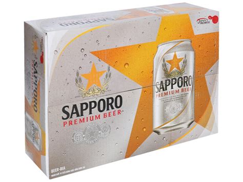 Bia Sapporo Premium Beer Nh T B N Th Ng Lon Ml