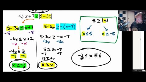 Ap Calculus Summer Packet Topic O Solving Inequalities Youtube