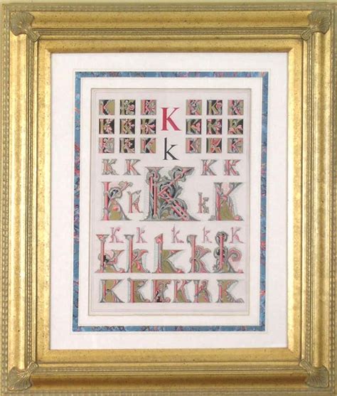 Owen Jones Initial Letters K Alphabet For Sale At 1stdibs