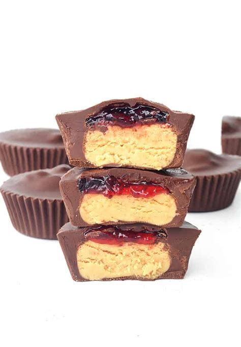 Peanut Butter And Jelly Chocolate Cups Artofit