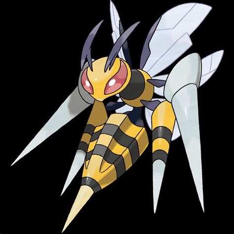 015-Mega Beedrill, poison bee Pokemon. Type-bug/poison. Ability ...