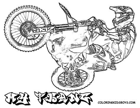 Motocross Dirt Bike Coloring Pages Coloring Pages