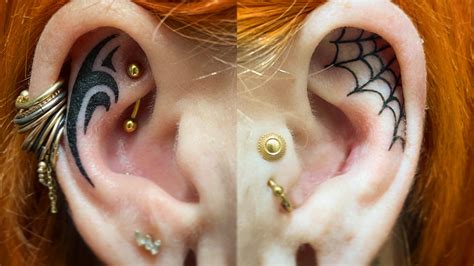 New Ear Tattoos 🤩 Rbodymods