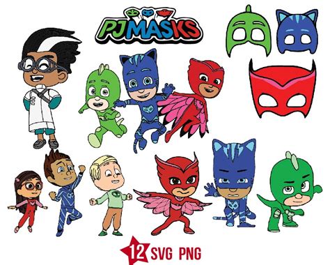 Pj Masks Svg Owlette Svg Gekko Svg Catboy Svg Boxmediart Svg Cut