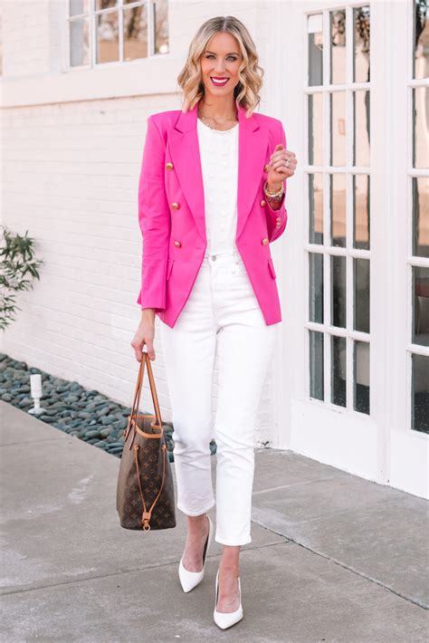 How To Wear A Pink Blazer Styling Ideas Straight A Style