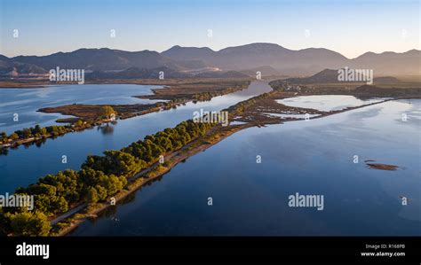 Aerial View Of The Neretva River Delta Croatia Stock Photo Alamy