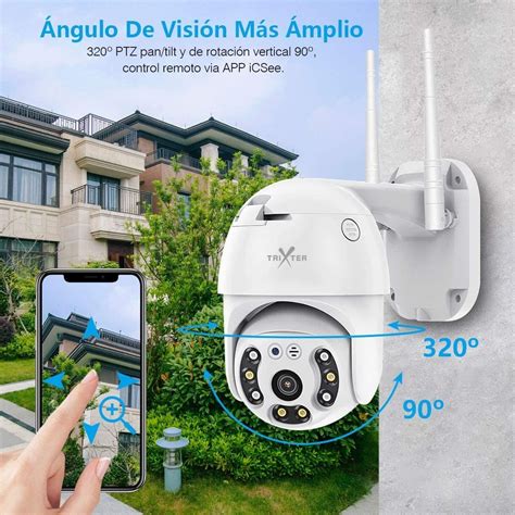 Cámaras De Seguridad Wifi Exterior 1080p Hd Ptz Inalámbrica Mercado Libre