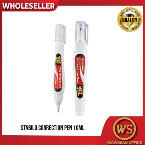 Stabilo Correction Pen Fluid Liquid Paper Pen Pm Ml Pc Lazada