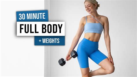 30 MIN TOTAL BODY TONING WORKOUT Weights No Repeat Full Body Home