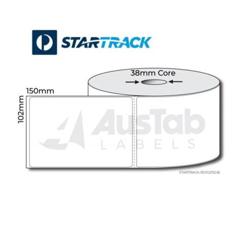 Thermal Direct 102mm X 150mm STAR TRACK Compatible Austab Labels