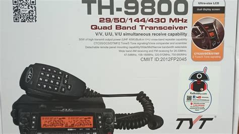 Review Of The TYT TH 9800 Quad Band Transceiver YouTube