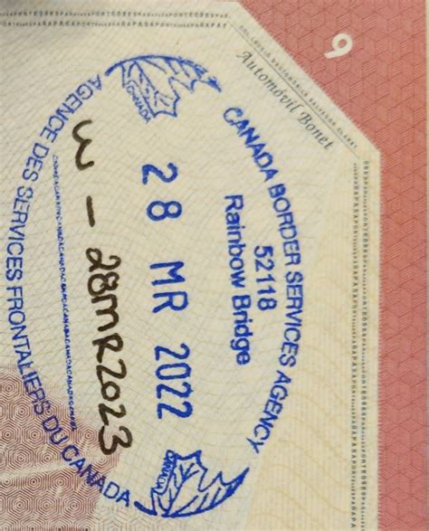 U.S. and Canadian passport stamps. : r/EveryPassportStamp