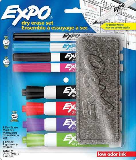 Expo Dry Erase Marker Set Low Odour Ink Whiteboard Markers With