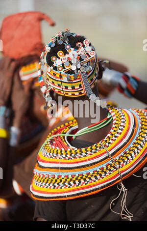 Turkana woman wearing traditional Turkana clothing Stock Photo - Alamy