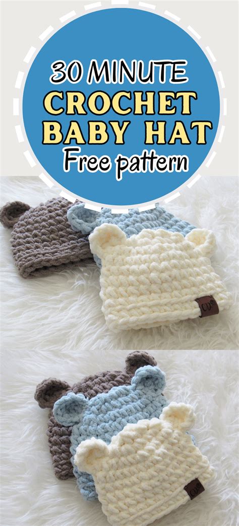 Cutest Crochet Baby Hat In Just Minutes Crochet Dreamz In