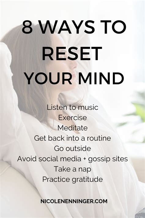 8 Ways To Reset Your Mind Mindfulness Reset How Are You Feeling