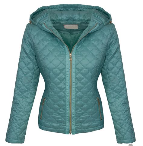 Designer Damen Steppjacke Bergangsjacke Gesteppt Damenjacke Mit Kapuze