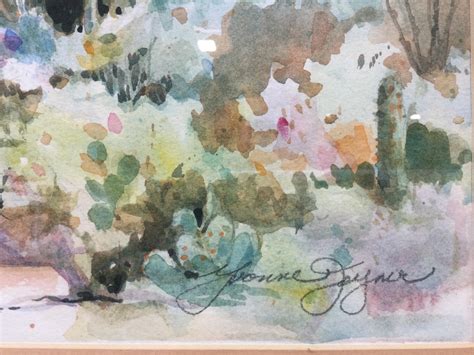 Lot Yvonne Joyner Th C Mission Church Watercolor